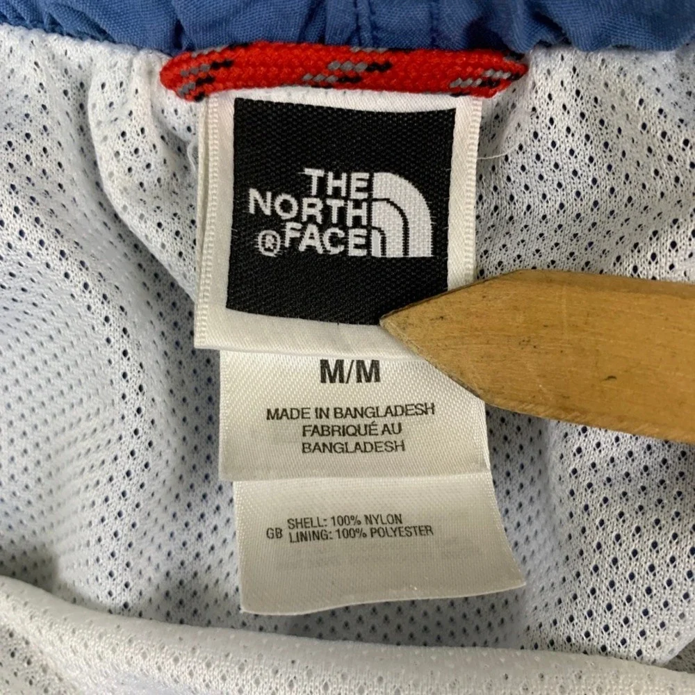 The North Face Mens Class V Belted Shorts Blue Nylon Mesh Lined Size Medium
